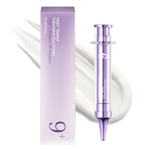 No.9 Eye Cream | NAD+ Retinol Volume Eye Cream | Firming Wrinkles Fine Lines Dark Circles Puffy | Retinol Peptides Niacinamide | Undereye Treatment Serum | 10ml