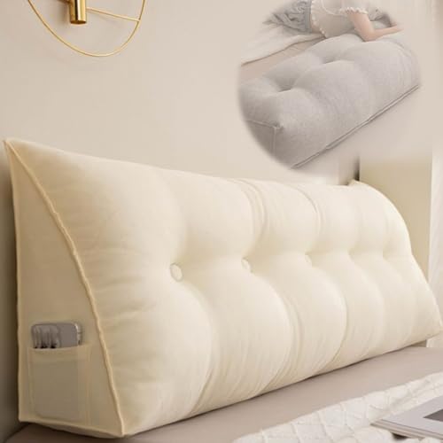 �w������ �N�b�V����80x50x20cm/ 31x20x8inch�A�E�F�b�W�� �Ĕ��F �I�t�z���C�g �Ǐ������O �x�b�h�N�b�V���� ���ʃ|�P�b�g�t�� �ӂ�ӂ� �w���N�x�b�h�p �w������ʒu�T�|�[�g�x�b �܂��� �o�b�N���X�g �V�[�g�N���Ńp�b�h �h�Ǐ����J�o