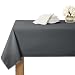 RYB HOME Spillproof Buffet Table Cloth Drape Tabletop Decor for Kitchen & Dining, Stain Resistant & Washable Drape for 8 ft Rectangle Table for Indoor Outdoor Ues, 60 x 102 inch, Grey
