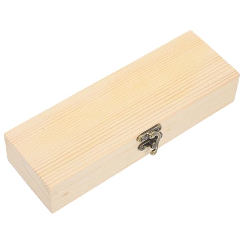 HINTRMENT 実木製ジュエリー収納ボックス 蓋付き 長方形 宝箱風レトロデザイン 持ち運び便利 旅行用 アクセサリー整理用ケース