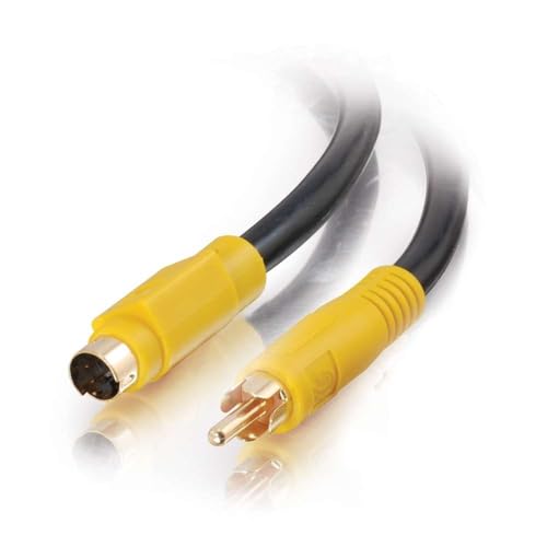 C2G 27963 Value Series Bi-Directional S-Video to Composite Video Cable, Black (3 Feet, 0.91 Meters)