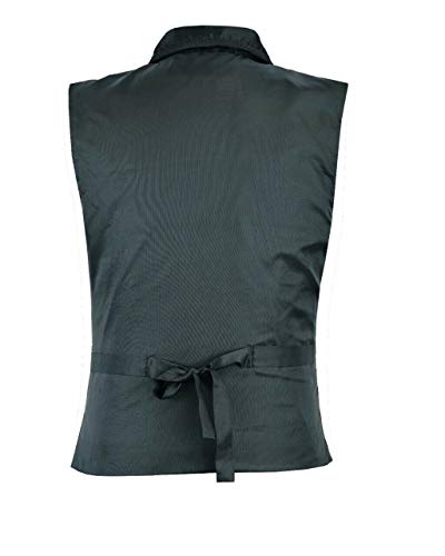 Men's Victorian Steampunk Captain Vest Black Brocade Waistcoat Gentleman Vest3