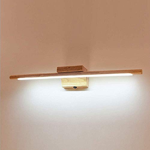 Lámpara de pared de madera maciza artesanal con aplique LED integrado 4