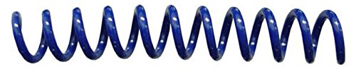 Spiral Binding Coils 6mm x 305mm (1/4 x 12-inch) 4:1 [pk of 100] Color: Mid Blue (PMS 295 C)