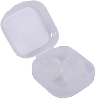 2 tapones de silicona reutilizables para los oídos de cera de silicona, tapones moldeables para los oídos, reducción de ruido, protección para dormir (blanco)