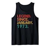 Photo Gallery legend since january 1973 birthday 1973 men women vintage canotta Photo Gallery legend since january 1973 birthday 1973 men women vintage canotta