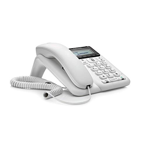Motorola CT610 Corded Telephone with Answering Machine and Advanced Call Blocking, White, (Renewed)