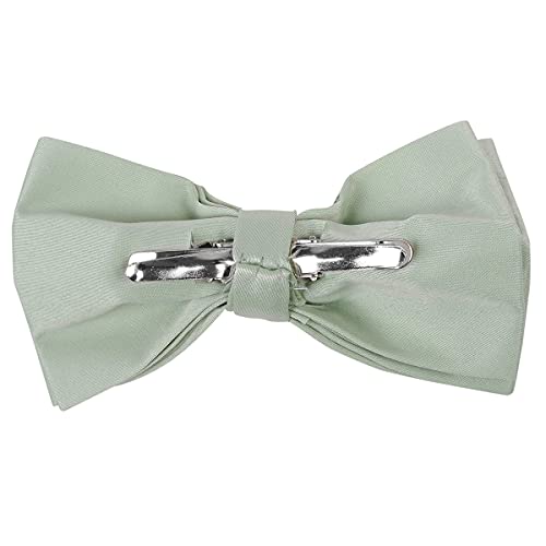 Image of boxed-gifts Mens Clip On Bow Tie - Solid Color Bowties for Men