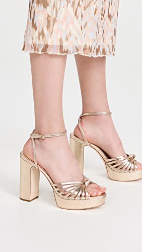 Loeffler Randall Women's Rivka Leather Knot Platform Sandals3