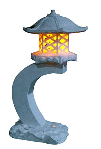 TIAAN 24”Height Japanese Style Lantern Solar Garden lamp Solar Pagoda Light