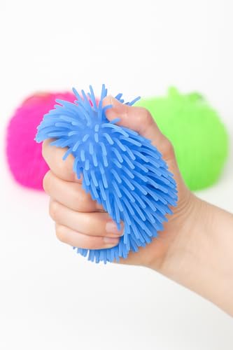 FLYPOP'S - Leuchtender Igelball - Kermess-Spiel - 038093 - Sortierte Farben - Kunststoff - Pufferball - Geburtstag - Freizeitspiel - 22 cm22 cmAb 3 Jahren