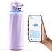WATERH BOOST - Botella de agua inteligente con recordatorio y rastreador, botellas de acero inoxidable con aislamiento al vacío de doble pared, 946 ml,