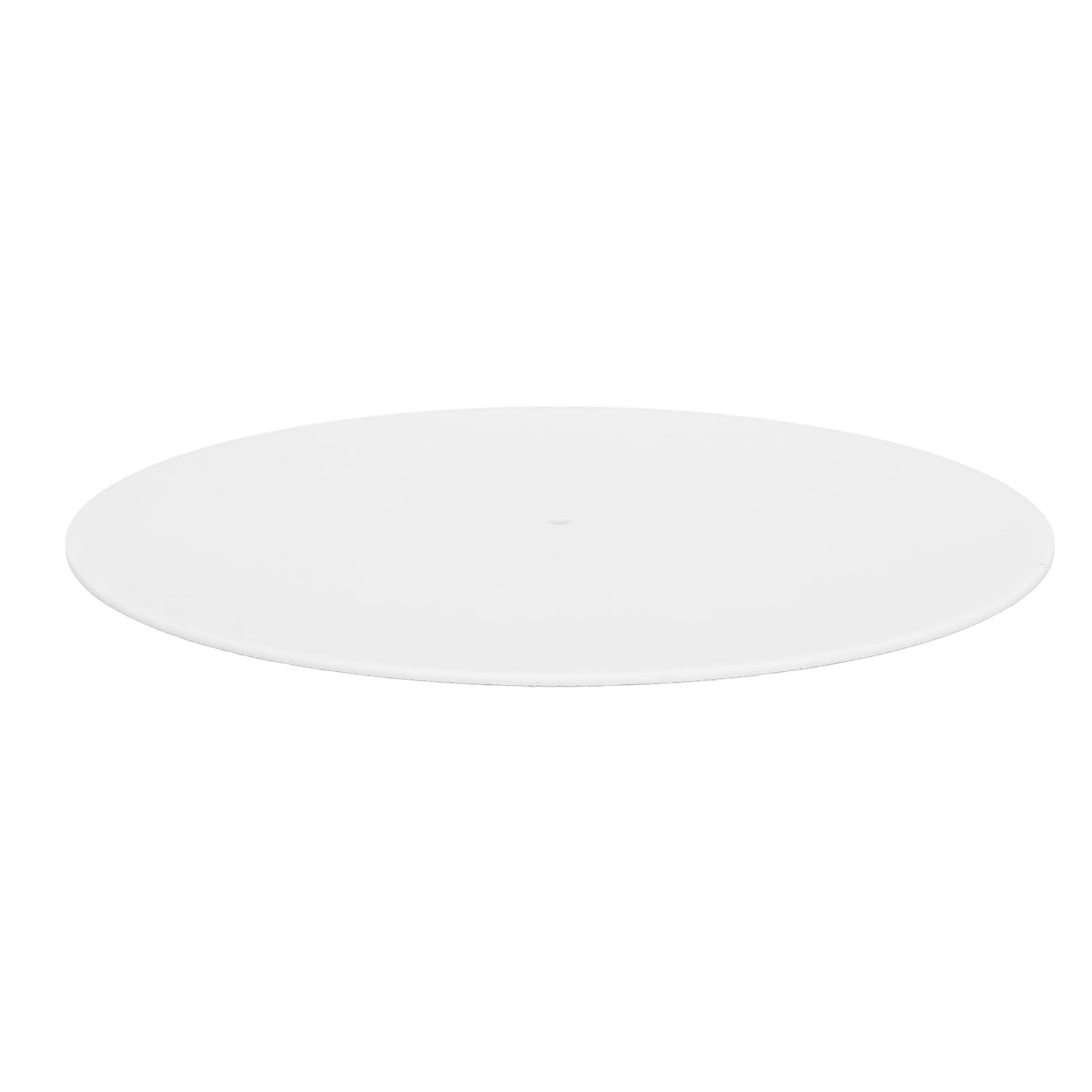 Record Slipmat, Mocno Zdefiniowany Bas Redukuje Statyczny Kurz, Hałas Mata Antypoślizgowa Gramofonu Piękny Akryl do 12-calowego Gramofonu (WHITE)