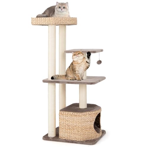 Árbol para Gatos PETSITE con Rascador y Perchero Natural miniatura 1