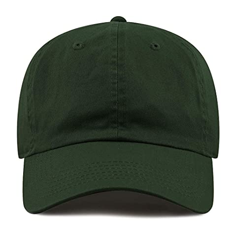 Image of Cotton Baseball Cap Dad Hat - Washed Low Profile Adjustable Hat for Men Women Casual Outdoor Running Golf