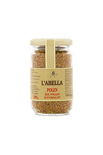 L'Abella Mel - Polen de abeja Artesanal | Polen Natural seco - Fuente de proteinas, aminoácidos, lípidos, vitaminas y minerales - Apiterapia - Bote de 200g