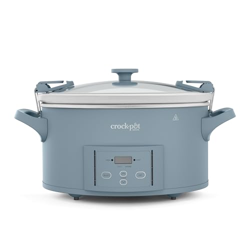 Crock-Pot Design Series 7-Quart Programmable Slow Cooker, Morning Haze Blue