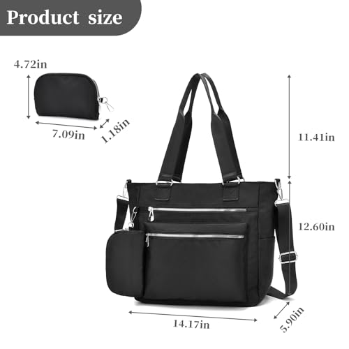 Bolso Tote para Laptop Mujer 15.6'' Canvas Impermeable miniatura 4