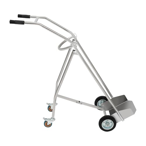 Carretilla para tanques de cilindro 40L, acero inoxidable miniatura 7
