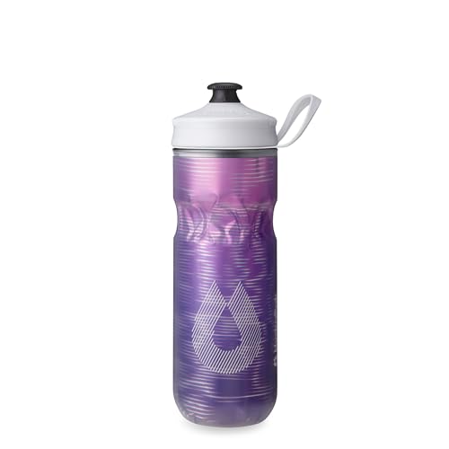 Image of HydraPak | Polar Bottle - Polar Sport Insulated Water Bottle - BPA-Free, Sport & Bike Squeeze Bottle with Handle (Pulse Purple, 600ml / 20oz)