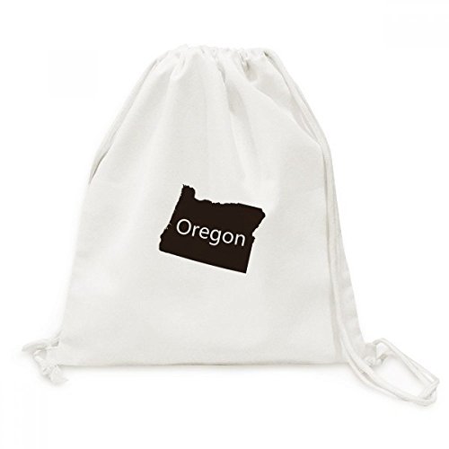 Sac à dos cordon Oregon carte USA en canvas pour le sport et loisirs
