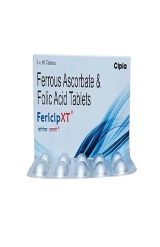 Image of Cipla Fericip XT Tablet with Ferrous Ascorbate & Folic Acid | 30 Tablets