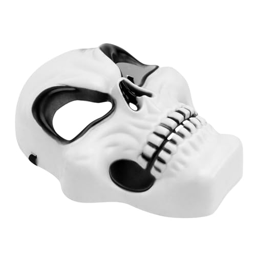 Homoyoyo Cool Skull Mask Lightweight Soft Plastic Perfect for Halloween Cosplay Carnival