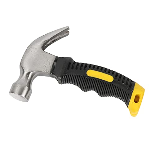 Leapiture Shockproof Mini Claw Hammer Multifunctional Household Nail Hammer with Non Slip Plastic Handle for Home Plant Outdoor Car