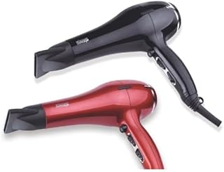 D.SP Hair Dryer 2300W - Black or Red Colors - Multiple Speeds and Heat - Professional Nozzle - Model 30075