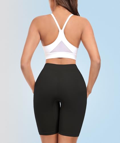 Image of 4 Pack Slip Shorts for Under Dress Women Seamless Boyshorts Panties Anti Chafing Shorts