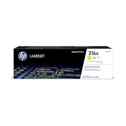 Cartuccia Gialla JetIntelligence Risparmio Cartuccia Gialla Hp Laserjet Cartuccia Toner HP 216A Originale Gialla - 850 Pagine Per LaserJet Pro Stampante Laser A Colori Toner HP Compatibile LaserJet Pro M155 M188 M183