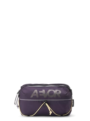 AEVOR Bar Bag, Bauchtasche & Lenkertasche, Phantom Purple, Einheitsgröße, 100% Recyceltes Polyester, 5000mm Wassersäule, 2-Wege-Reißverschluss, 38-126cm Trägerlänge, 28x7x20cm, Handwäsche, 310g
