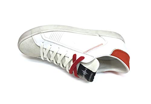 Crime London Art Low Top Distressed Sneaker Bianco...