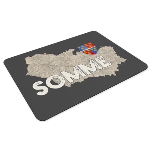 Sets de table Amiens grand format en caoutchouc noir haute densité