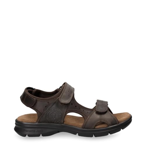 Panama Jack Men's Salton Basics Brown Walking Outdoor Leather Sandals