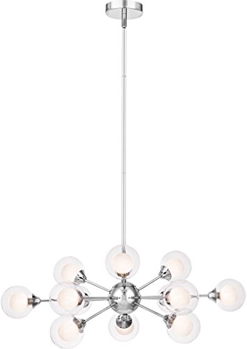 Quoizel PCSB5012C Spellbound Sputnik Large Chandelier, 12-Light, Xenon 480 Watts, Polished Chrome (11" H x 29" W) #1