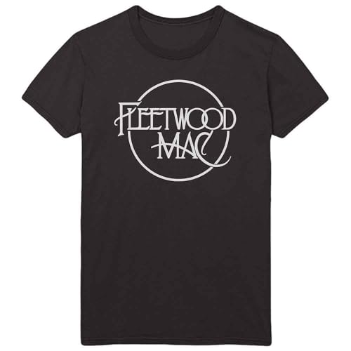 Fleetwood Mac Classic Logo Official Tee T-Shirt Mens Unisex (X-Large) Black