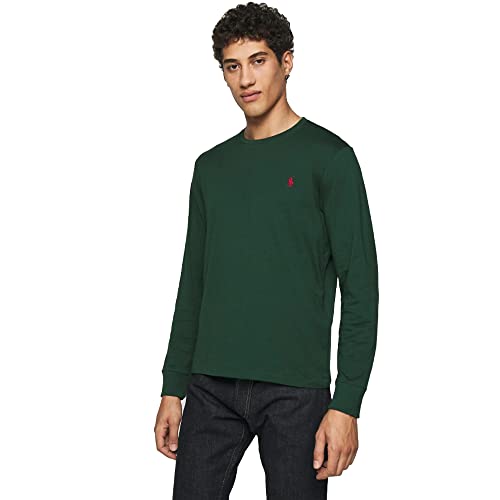 Polo Ralph Lauren Maglietta in Jersey Custom Slim Fit (M, Green)
