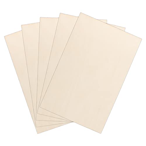 Mouyat 12 Pcs 12 X 8 X 1/16 Inch Basswood Sheets, 300 X 200 X 1.5Mm Balsa Wood Sheets, Unfinished Basswood Sheets Thin Plywood Boards For Diy Model, Arts Crafts Projects #TOP4