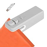Sellador y cortador de bolsas 2 en 1, máquina de sellado portátil | Pequeño sellador de bolsas de calor recargable por USB, sellador de bolsas al vacío con cortador para aperitivos y almacenamiento de