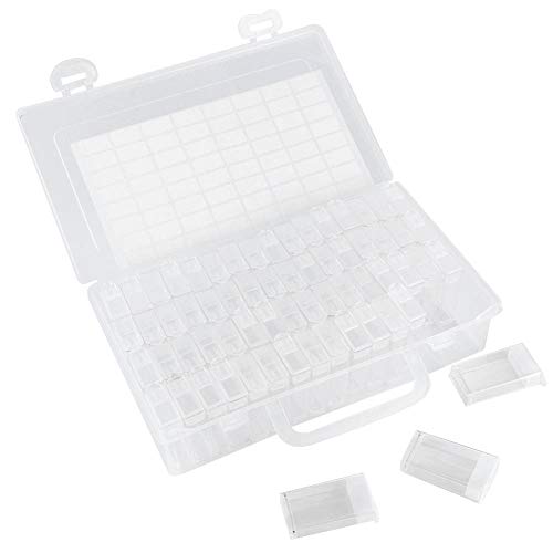 64Slots Embroidery Accessories Painting Boxes Cases Home Beads Storage Case Lightweight and Compact Making It Easy to and Painting Box Painting Case Painting ContainerEmbroidery