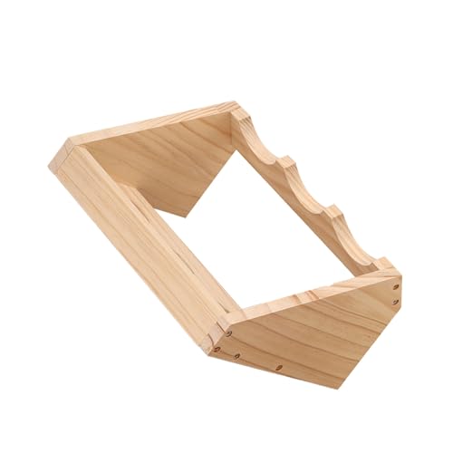 Soporte para vino de pino 3 botellas miniatura 4