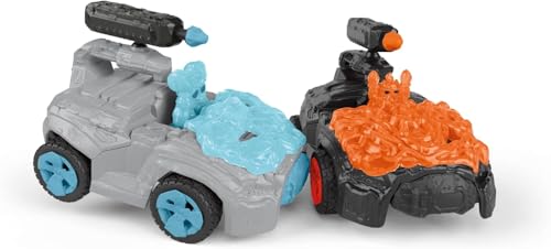 Image of Schleich Eldrador Creatures - 7 inch Ice CrashMobile with Mini Creature Playset - Pull-Back Action, Shooting Toy Car for Boys and Girls - Cool, Blue Fantasy Action Figure for Kids Age 7+