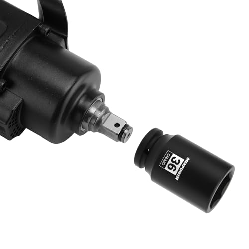 Image of MIXPOWER 3 /4 inch Drive Deep Impact Socket, 36mm, CR-MO, Metric, 6 Point, Axle Nut Impact Grade Socket for Easy Removal