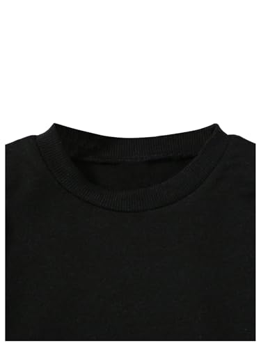 Verdusa Girl's 2 Piece Coquette Tracksuit Striped Sweatshirt with Workout Pants Clothing Set3