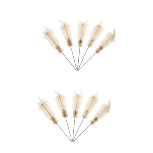 STOBAZA 2sets 5pcs Nylon Laboratory Flask Brush for Cleaning Erlenmeyer and Boiling Flasks Comfortable Use Convenient Loop Materials Long Lasting for Chemical Experiments 5pcs*2