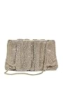 Loeffler Randall Women's Serena Gathered Clutch, Shadow Gold, One Size