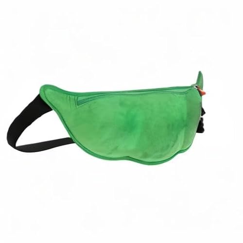Sac à dos 3D à bandoulière en peluche Edamame Sac à main mignon Soja Poitrine Sac à bandoulière Vert – vue 8