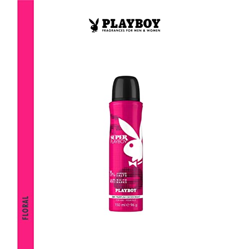 PLAYBOY Super W Deodorant Spray - For Women (150 ml) - Image 2