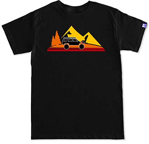 R Built Men's Overland 4Runner T Shirt - XXL Black